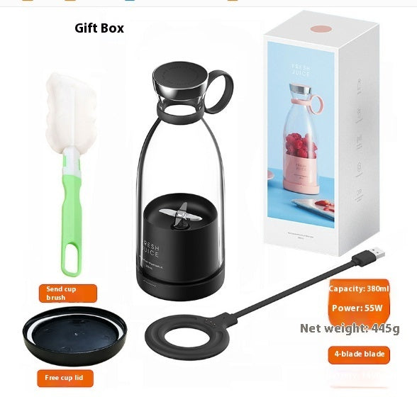 350ML Electric Juicer Blender Mixer USB Rechargeable Machine Household Portable Blender Maker Cup Kitchen Tool Kit - NOMAN STORE LLC