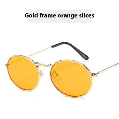 Sun Protection Trend Retro Oval Sun Glasses - NOMAN STORE LLC