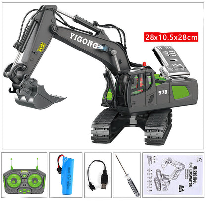 Children's Simple Alloy Charging Excavator Toy Car - NOMAN STORE LLC