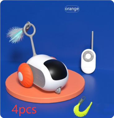 Remote Control Interactive Cat Car Toy USB Charging Chasing Automatic Self-moving Remote Smart Control Car Interactive Cat Toy Pet Products - NOMAN STORE LLC