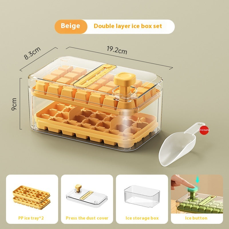 28 56 Grids Reusable Ice Mold Ice Cubes Tray DIY Moulds Ice Cubes Maker Release Homemade Ice Cubes Tray Mold Home Ice Making Tool - Noman Store LLC