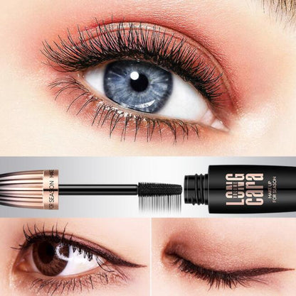 Makeup Eyelash Mascara Eye Lashes Makeup 4D Silk Fiber Lash Mascara New Long Curling Black Waterproof Fiber Mascara - NOMAN STORE LLC