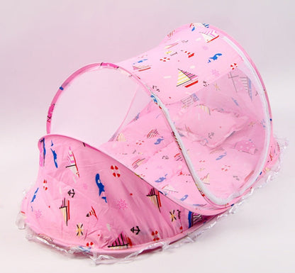 Foldable  Baby Bed Net With Pillow Net 2pieces Set - NOMAN STORE LLC