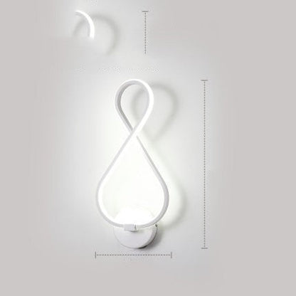 led wall lamp nordic minimalist bedroom bedside lamp - NOMAN STORE LLC