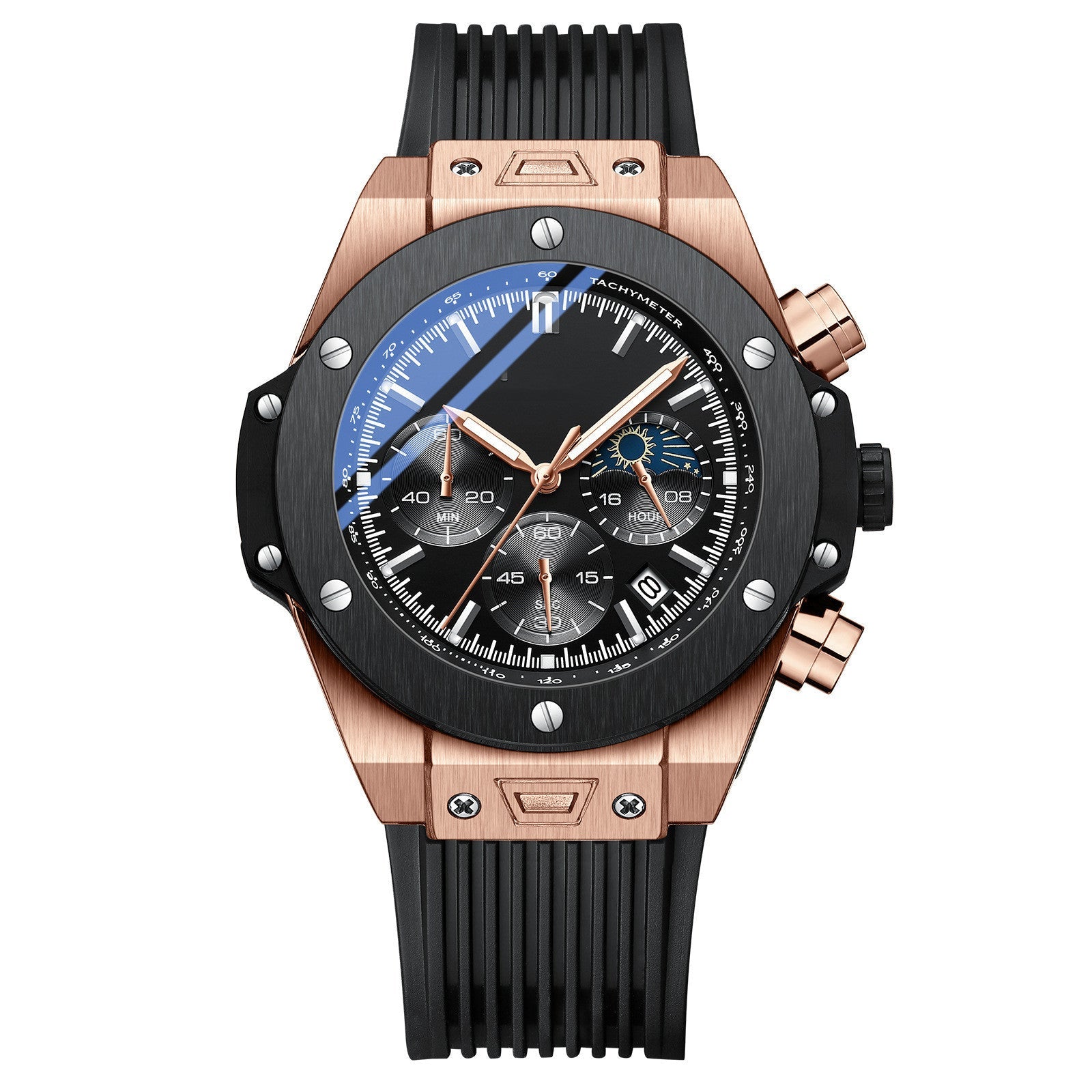 Men's Silicone Strap Quartz Watch - NOMAN STORE LLC