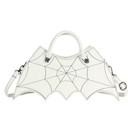Halloween Spider Web Shape Shoulder Bags Personality Batgirl Tide Pu Handbags Fashoin Messenger Crossbody Bag - NOMAN STORE LLC