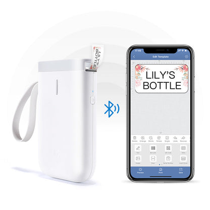 D11 Label Printer Bluetooth-compatible Household Non Drying Label Machine Fast Printing Home Use Office - NOMAN STORE LLC