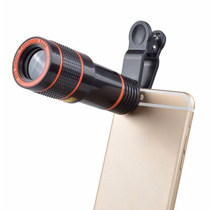HD 8X Clip On Optical Zoom Telescope Camera Lens For Universal Mobile Cell Phone - NOMAN STORE LLC