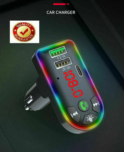 Car Bluetooth 5.0 MP3 Player FM Transmitter Radio 3.1A Fast Charger Adapter Lots - NOMAN STORE LLC