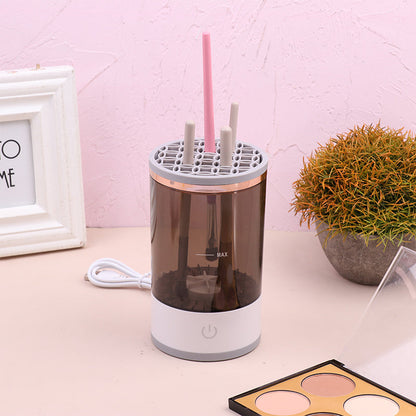 Women Eye Shadow Brush Cleaning Tool Portable Electric Makeup Brush Cleaner Machine With USB Charging Automatic Cosmetic Brush - NOMAN STORE LLC