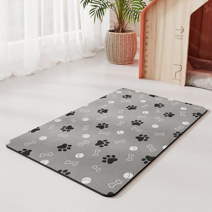 Water-absorbing quick-drying mat