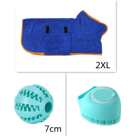 Silicone Dog Bath Massage Gloves Brush Pet Cat Bathroom Cleaning Tool Comb Brush For Dog Can Pour Shampoo Dog Grooming Supplies - NOMAN STORE LLC