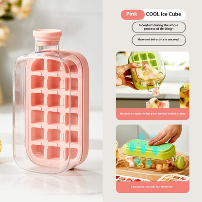 One-Click Molding Cooling Cup,Instant Ice Maker,Zero-Contact Design,Straw Included,Curling Mold,Portable & Stylish Chilled Drink - NOMAN STORE LLC
