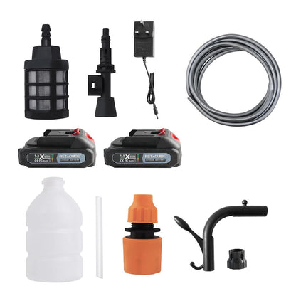 Car Pressure Washer Water Cordless High Power Jet Wash Cleaner Portable 2Battery - NOMAN STORE LLC