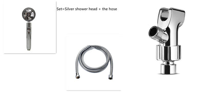Shower Head Water Saving Flow 360 Degrees Rotating With Small Fan ABS Rain High Pressure Spray Nozzle Bathroom Accessories 4b395d98-d028-4de5-aa74-017963bfa53f