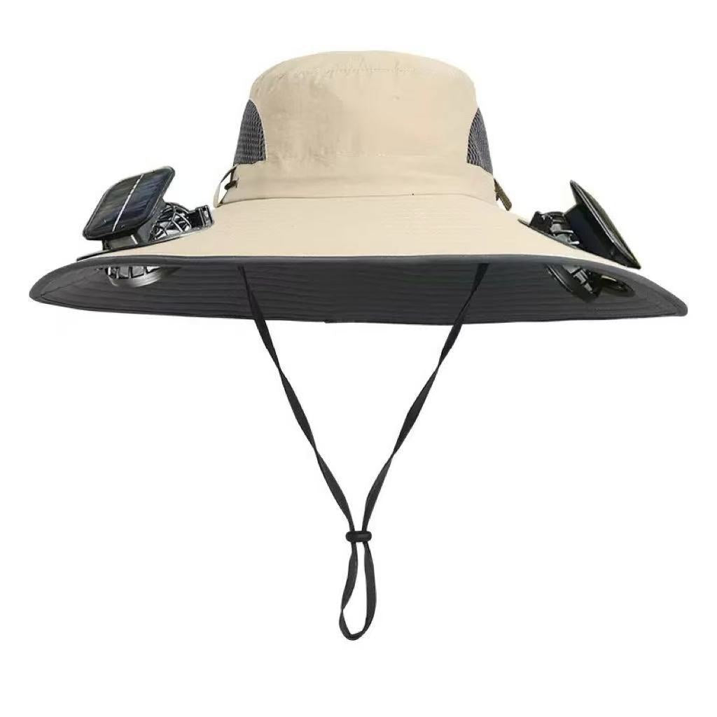 Solar USB Fan Hat with Dual Cooling and Sun Protection - Noman Store LLC