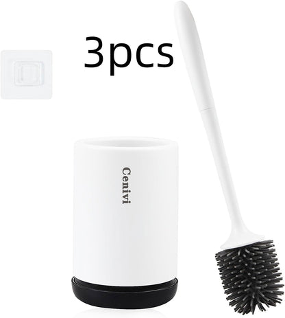Non-stick Hair Soft Plastic Brush Head Toilet - NOMAN STORE LLC