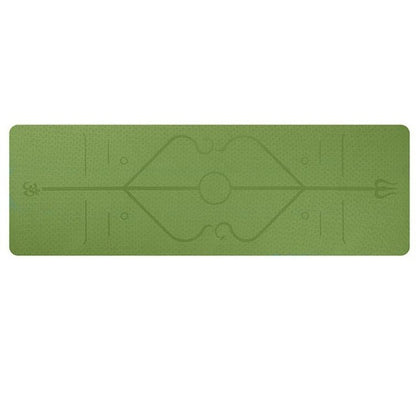 Non Slip TPE Yoga Mat Position Line Beginner - NOMAN STORE LLC