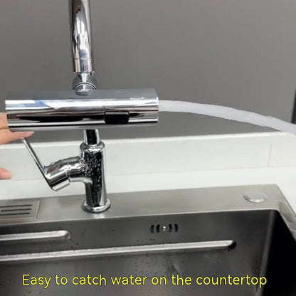 Kitchen Faucet Waterfall Outlet Splash Proof Universal Rotating Bubbler Multifunctional Water Nozzle Extension Kitchen Gadgets - NOMAN STORE LLC
