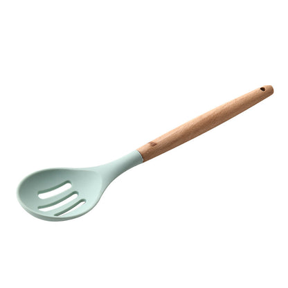 Silicone Kitchenware With Wooden Handle - NOMAN STORE LLC