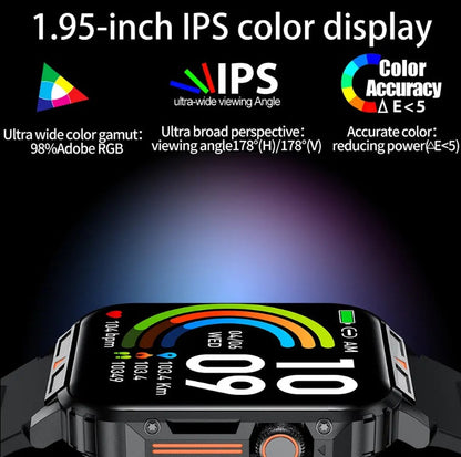 L81 Outdoor Sports Square Smartwatch Answer Call Big Battery Fitness Tracker Waterproof Smartwatch Men For IOS Android - NOMAN STORE LLC