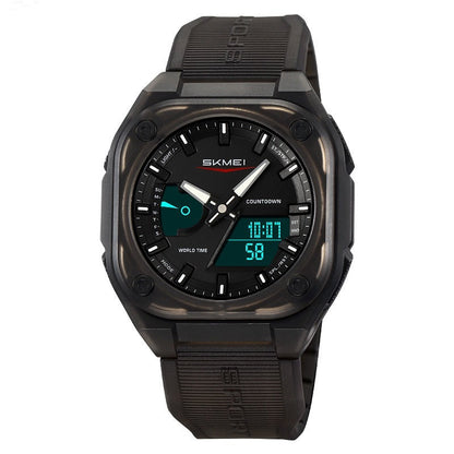 Double Inserts Luminous Waterproof Multifunctional Electronic Watch Outdoor - NOMAN STORE LLC