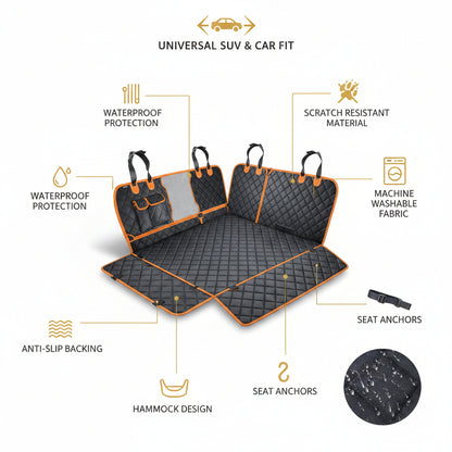 BACK SEAT SAVER — for muddy paws and messy car rides