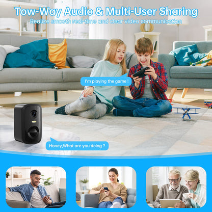 Low Power Security Camera CL30 Outdoor Security Cameras Motion Detected Easy To Set Up Wireless Battery Camera With Solar Panel - NOMAN STORE LLC