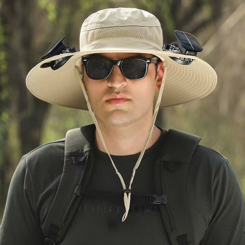 Solar USB Fan Hat with Dual Cooling and Sun Protection - Noman Store LLC