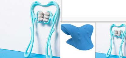 Multifunctional Manual Six-wheel Neck Massager Massage Relieve Roller Massage Tool - NOMAN STORE LLC