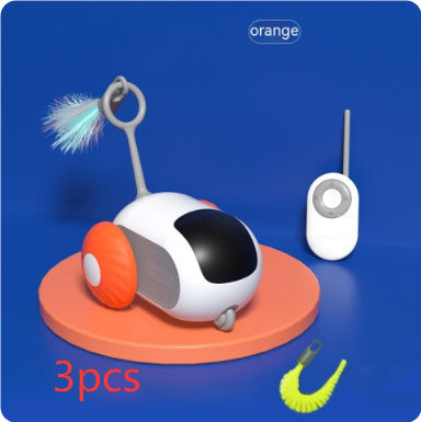 Remote Control Interactive Cat Car Toy USB Charging Chasing Automatic Self-moving Remote Smart Control Car Interactive Cat Toy Pet Products - NOMAN STORE LLC