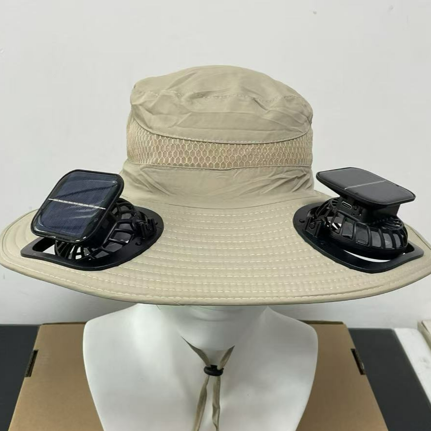 Solar USB Fan Hat with Dual Cooling and Sun Protection - Noman Store LLC
