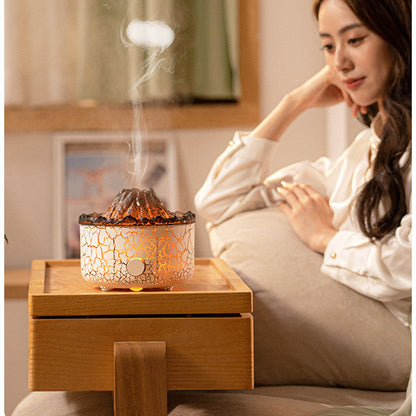 New Creative Volcano Humidifier Aromatherapy Machine Spray Jellyfish Air Flame Humidifier Diffuser - NOMAN STORE LLC