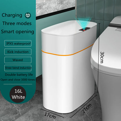 Smart Trash Can With Lid For Bedroom And Living Room Kitchen Storage Box Trash Can Induction Small Car Box Automatic Smart Dustbin Smart Trash Bin - NOMAN STORE LLC