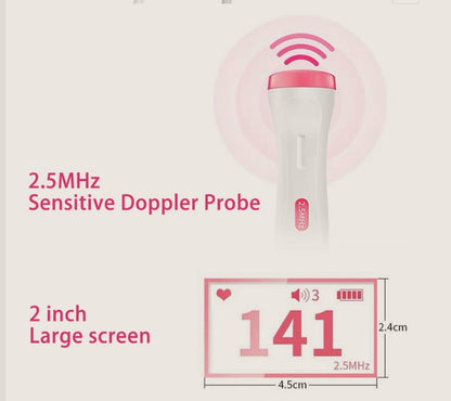 Fetal Heart Rate Monitor Home Pregnancy Baby Fetal Sound Heart Rate Detector - NOMAN STORE LLC