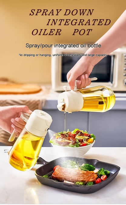 Perfect for Cooking, BBQ, Salad & Air Fryer. 2-in-1 design – Use it for Olive Oil, Vinegar, Soy Sauce & More! - NOMAN STORE LLC