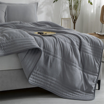 Cooling Blankets Pure Color Summer Quilt Plain Summer Cool Quilt Compressible Air-conditioning Quilt Quilt Blanket - NOMAN STORE LLC