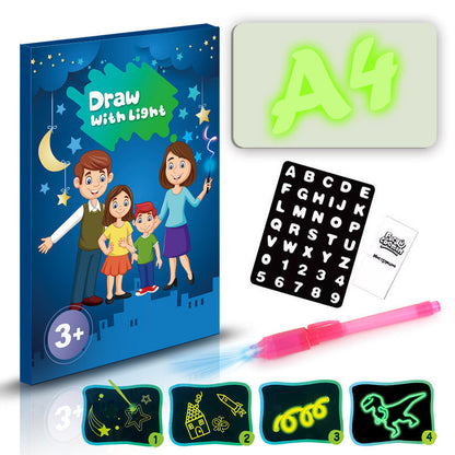 Educational Toy Drawing Pad 3D Magic 8 Light Effects Puzzle Board Sketchpad - NOMAN STORE LLC