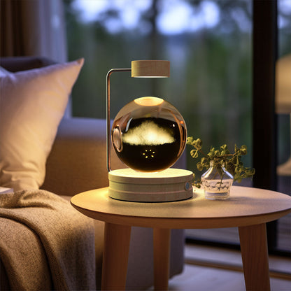 Crystal Ball Cosmic Dinosaur Indoor Night Light USB Power Warm Bedside Light Birthday Gift Night Lamp - NOMAN STORE LLC