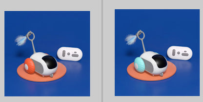 Remote Control Interactive Cat Car Toy USB Charging Chasing Automatic Self-moving Remote Smart Control Car Interactive Cat Toy Pet Products - NOMAN STORE LLC