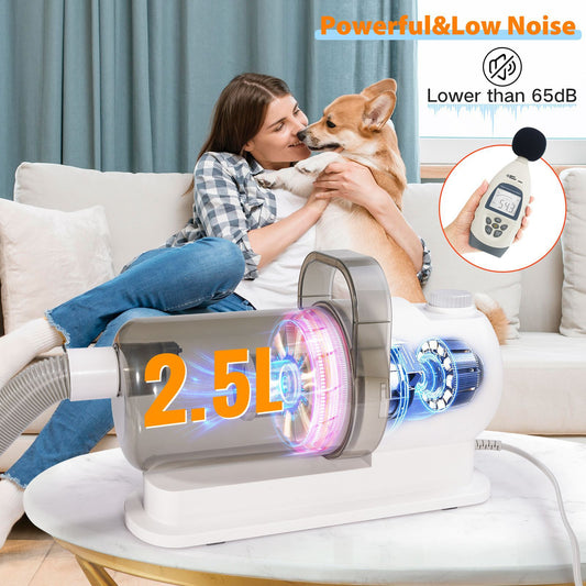 Cross-Border Pet Multifunctional Hair Trimmer, Dog Vacuum Set, All-In-One Machine, Jinmao Cat Vacuum Cleaner, Hair Clipper