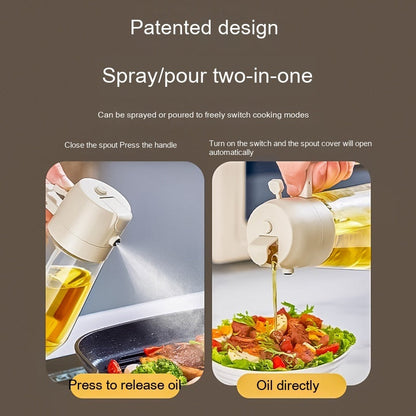Perfect for Cooking, BBQ, Salad & Air Fryer. 2-in-1 design – Use it for Olive Oil, Vinegar, Soy Sauce & More! - NOMAN STORE LLC