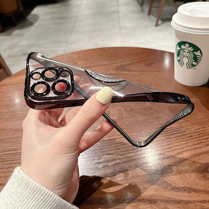 Electroplating Soft Diamond Ring Phone Case Drill Leakage Standard Mobile Phone Case Lens Film - NOMAN STORE LLC