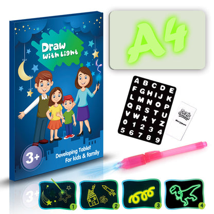 Educational Toy Drawing Pad 3D Magic 8 Light Effects Puzzle Board Sketchpad - NOMAN STORE LLC