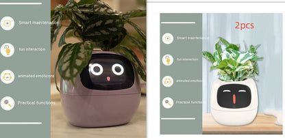 Smart Planter Endless Fun Over 49 Rich Expressions 7 Smart Sensors And AI Chips Make Raising Plants Easy And Fun - NOMAN STORE LLC