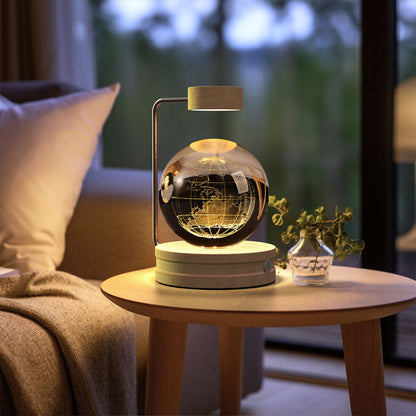 Crystal Ball Cosmic Dinosaur Indoor Night Light USB Power Warm Bedside Light Birthday Gift Night Lamp - NOMAN STORE LLC