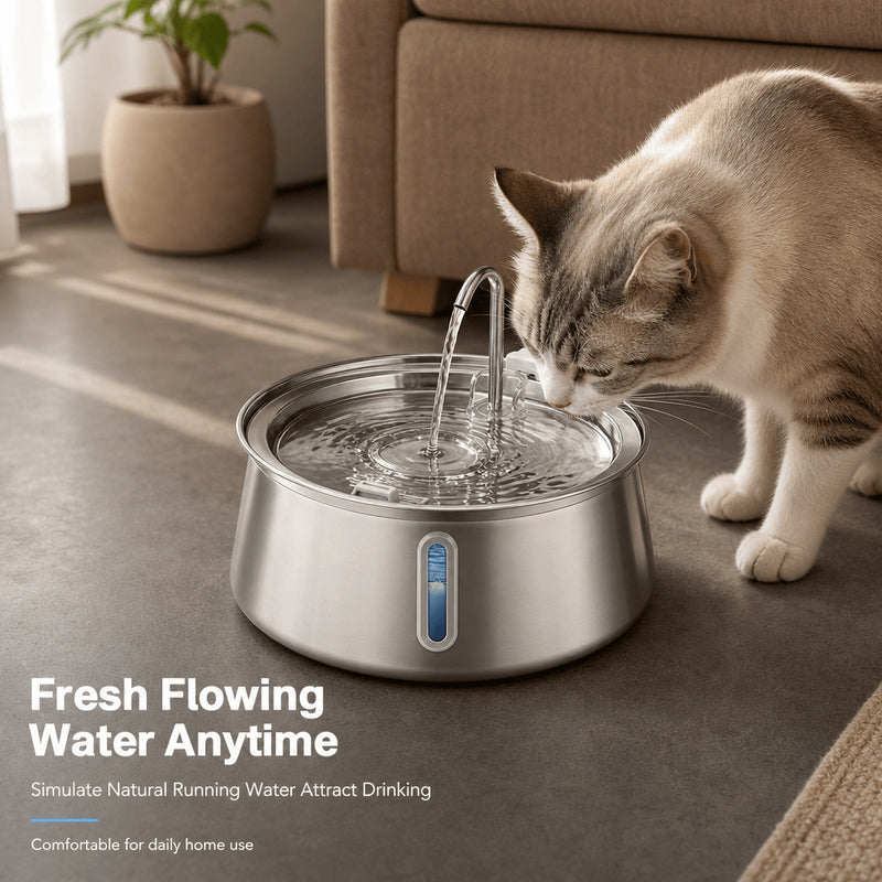 ALWAYS FRESH — for pets left home alone all day