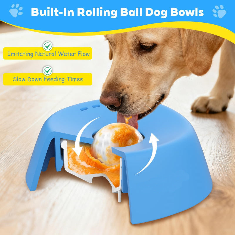 Pet Slow Food Non-Slip Spherical Dog Lick Bowl - Noman Store LLC