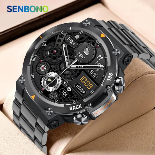 MAX18 Men Smartwatch AMOLED1.43inch Big Screen BT Calls Gesture Control AI Voice Sports Smart Watch Men - NOMAN STORE LLC