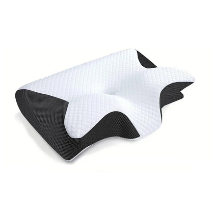 Memory Foam Cervical Pillow, 2 In 1 Ergonomic Contour Orthopedic Pillow For Neck Pain, Contoured Support Pillows,Neck Pillow - NOMAN STORE LLC